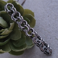 sølv-Bismarck-kæde-broche-vintage-smykke